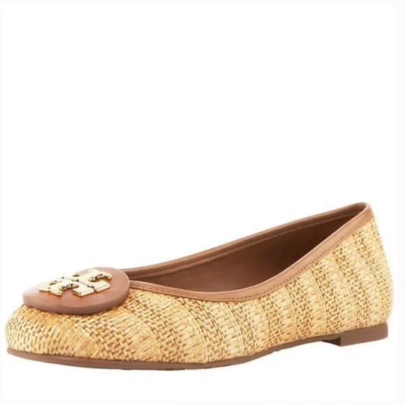 Tory Burch Shoes - Tory Burch Reva Raffia Flats